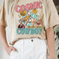 COSMIC COWBOY LONG CROP TOP : COCOA