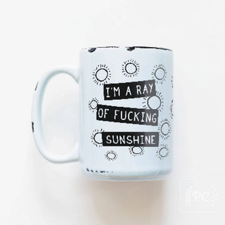 I'm A Ray Of Fucking Sunshine | Ceramic Mug: Yellow