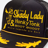 THE SHADY LADY HONKY TONK HATS: Hot Pink-Black