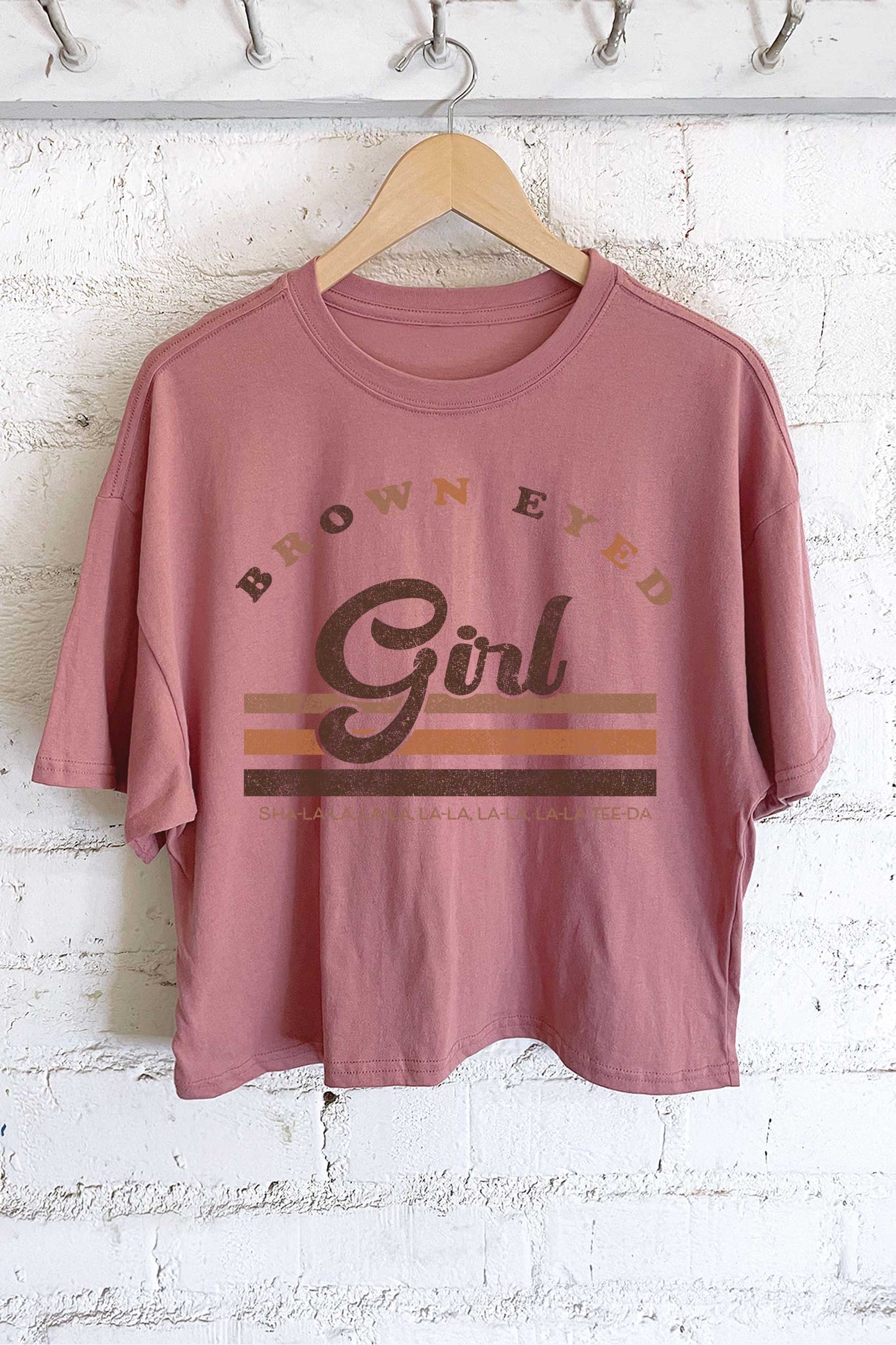 BROWN EYED GIRL LONG CROP TOP: mint