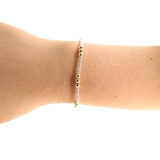 ILY Bracelet in Silver with Gold: Standard 6.75 inch