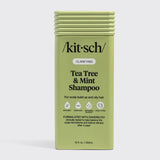 Kit'sch Tea Tree & Mint Shampoo packaging on a white background