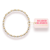 Haven Mixed Metal Fluted Bracelet: Standard 6.75 inch