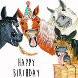 Horse Friends Puns - Funny Birthday Card