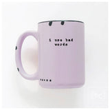 I Use Bad Words | Ceramic Mug: Pink