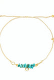 DAINTY TURQ CHARM BRAC