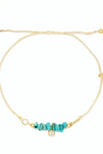 DAINTY TURQ CHARM BRAC