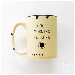 Good Morning Fuckers | Ceramic Mug: Pink