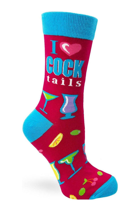 I Love Cocktails Women's Crew Socks