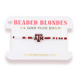 BEADED BLONDE COLLEGE JEWELRY