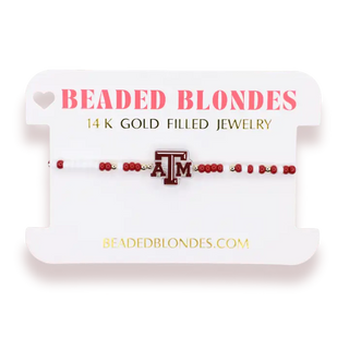 BEADED BLONDE COLLEGE JEWELRY