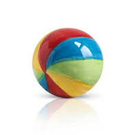 Colorful beach ball on a white background