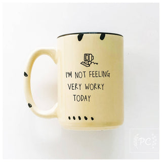 I'm Not Feeling Very Worky Today | Ceramic Mug: Green
