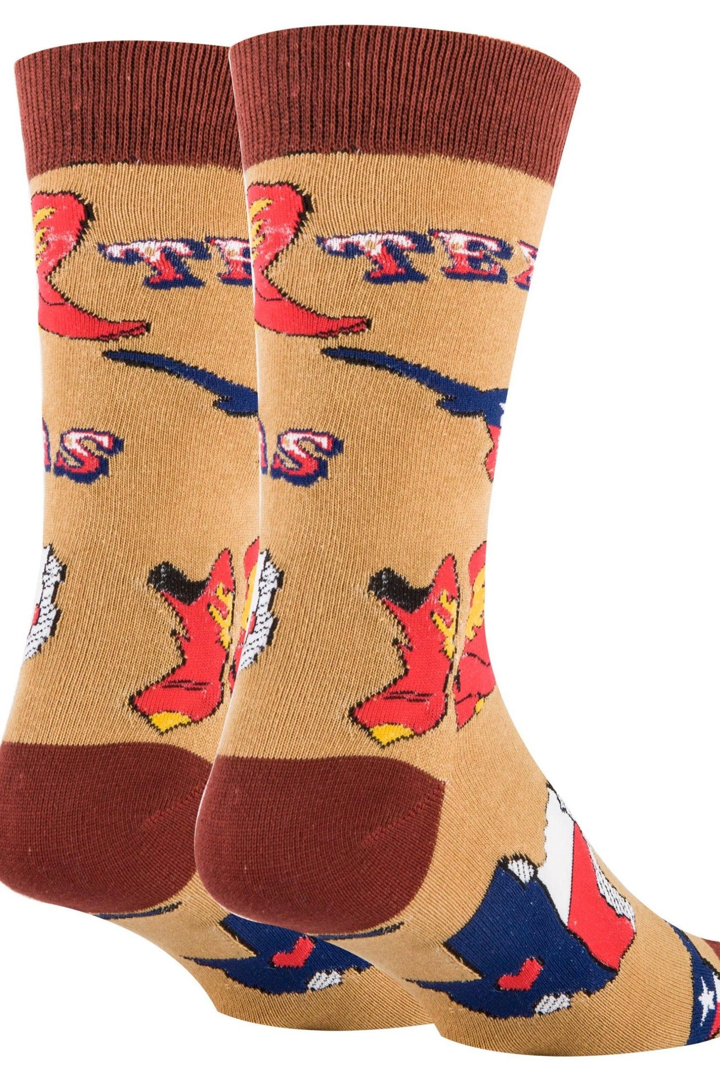 Texas Love | Men's Cotton Crew Funny Socks 9503