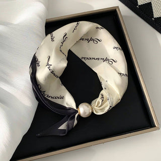 Pearl Magnetic Clasp Scarf: NO-2