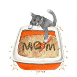Cat Mom Shit - Funny Mothers Day Card