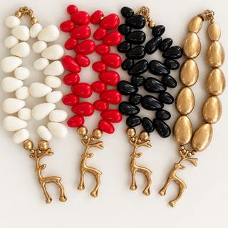BIG BEAD DEER NECKLACES