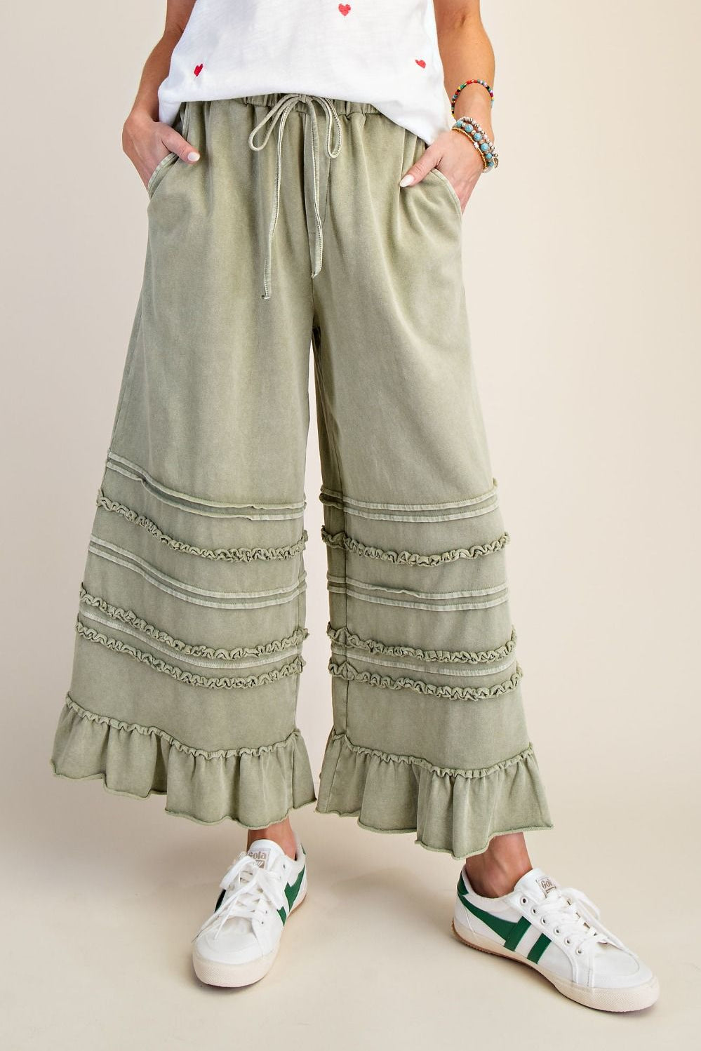 TERRY PANT in SAGE 90214