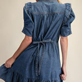 EASEL DINA DENIM DRESS 71929