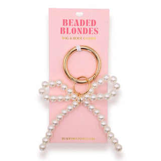 Beaded Blonde Pearl Bow Collection