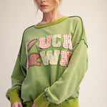 Green grass touch down sweatshirt