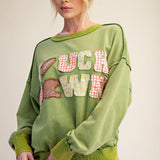 Green grass touch down sweatshirt