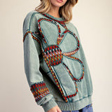 Easel Evie Flower Top 72154