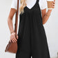 V-neck romper in Black 4523