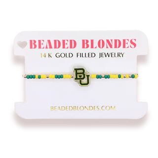 BEADED BLONDE COLLEGE JEWELRY