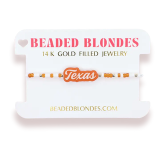 BEADED BLONDE COLLEGE JEWELRY