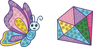 Diamond Dotz BIG DOTZ Sticker - Butterfly Sparkle