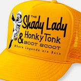 THE SHADY LADY HONKY TONK HATS: Hot Pink-Black