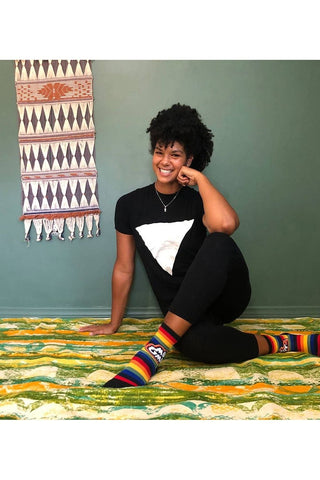 Mork and Mindy | Women's Cotton Crew Funny Socks 20472