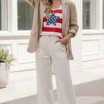 Crystal Striped Star Tank - Urban blazer styling