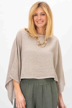 MADE IN ITALY LINEN CROP