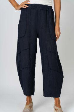 MADE IN ITALY LINEN LANTERN PANT 1847
