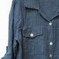 MADE IN ITALY LINEN FRAY EDGE JACKET 2233