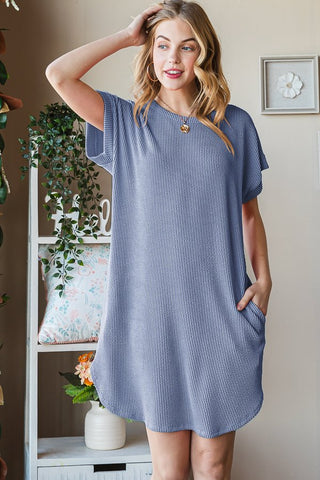 CAMRYN RIBBED DRESS 6807