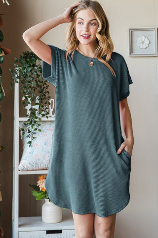 CAMRYN RIBBED DRESS 6807