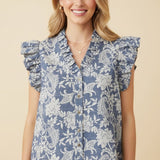 *PIPER FLORAL TOP 20165