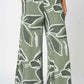 MADE IN ITALY LINEN LEAF PANT in OLIVE 8730