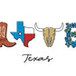 POSTCARD LOVE TEXAS