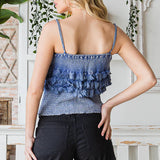 AMY SMOCK TOP BLUE