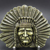Indian Tribal Chief Head  Western Belt Buckle