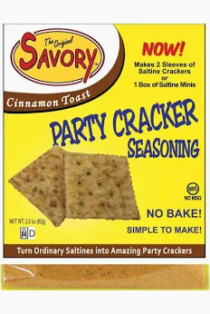 SAVORY CINNAMON TOAST No-Bake Cracker Mix 2.2oz.