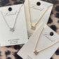 TX Tiny TX CZ Necklace