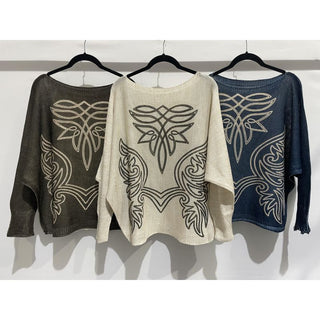 Aspen Tribal Batwing Sweater 0612