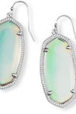 KENDRA SCOTT ELLE DROP EARRINGS in RHODIUM