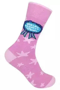 FUN SOCK, WORLD'S OKAYEST MOM