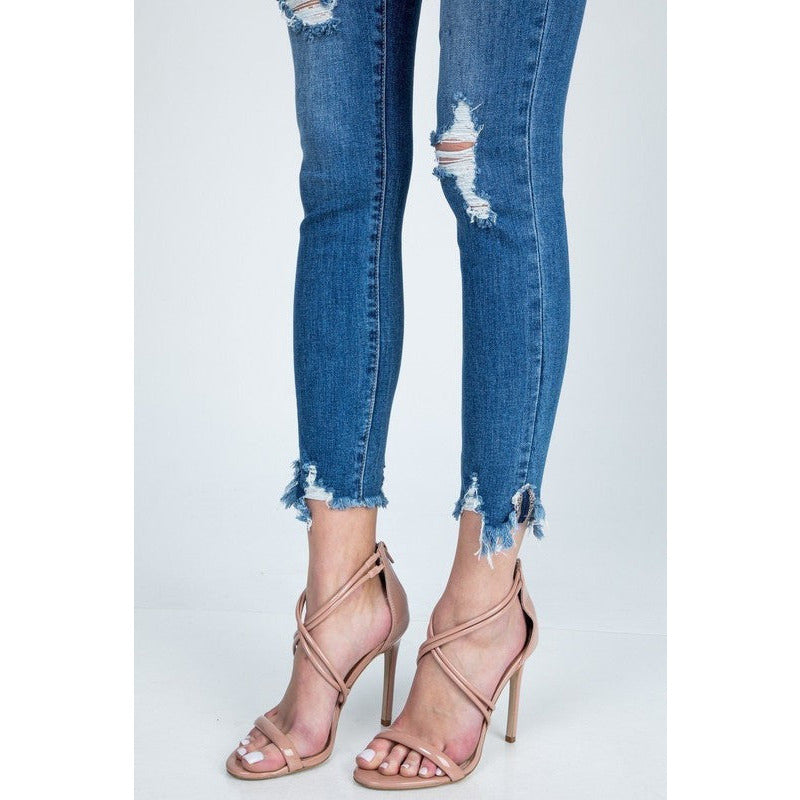 S1970061 MID RISE CROP SKINNY JEANS